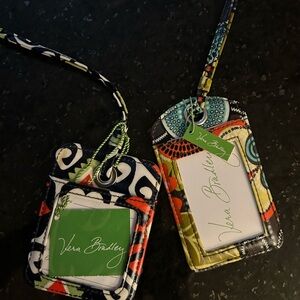 Vera Bradley Multicolor ID Holder with Lanyard